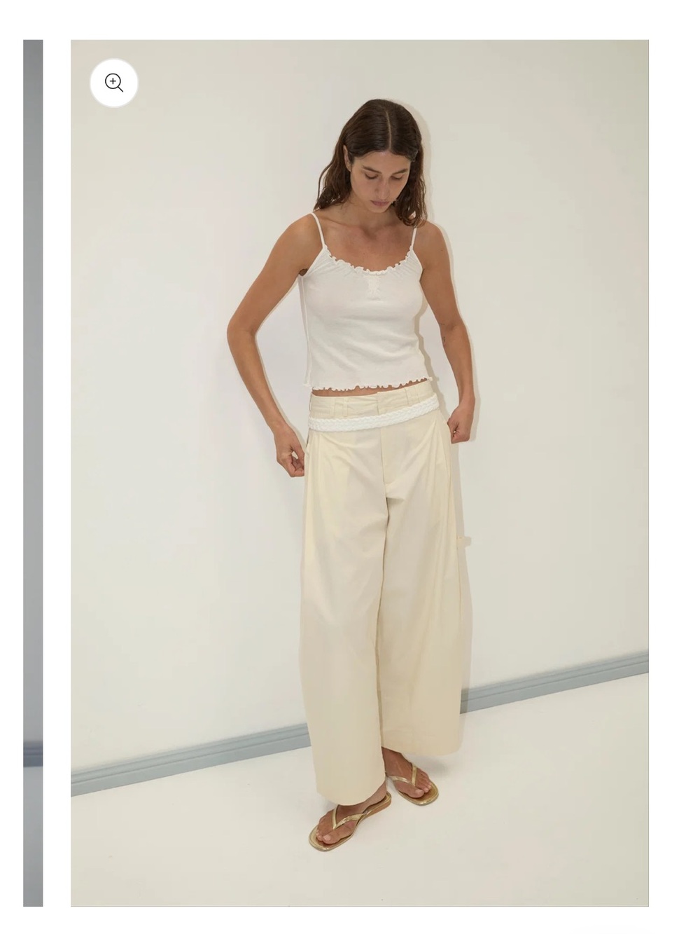 Deiji Studios Tab Pant Cream - Picture 2 of 7